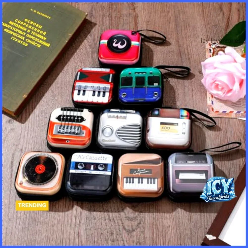 Tinplate PVC Zipper Coin Purse Key Organizer Storage Pouch
